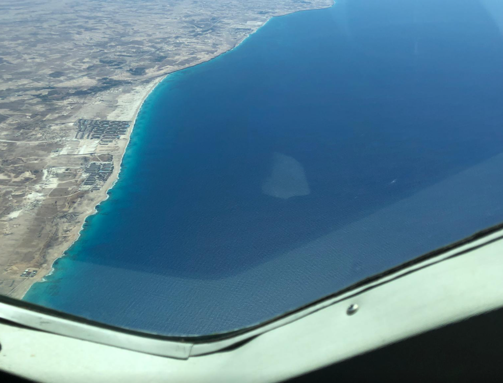 Überführungsflug - Küste Ägyptens